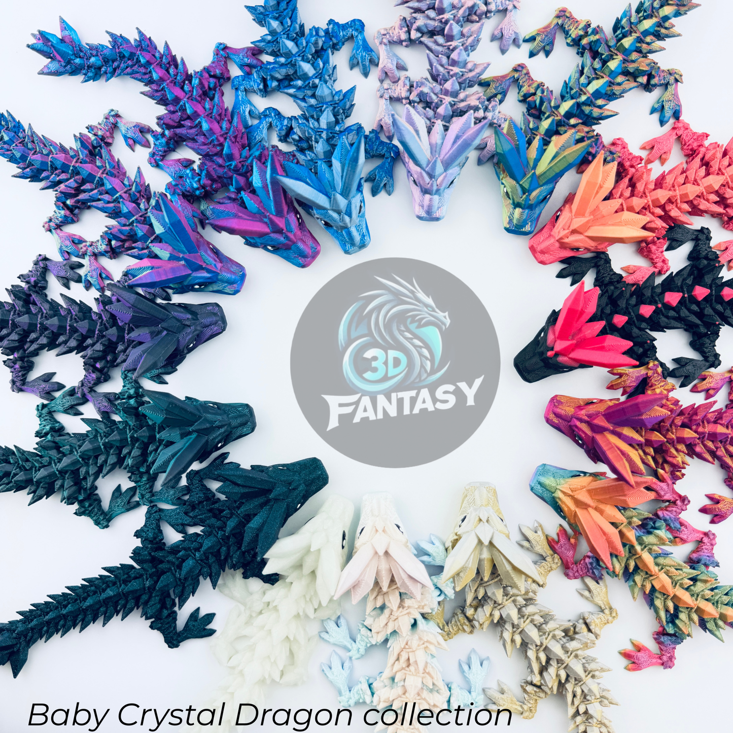 baby crystal dragon collection