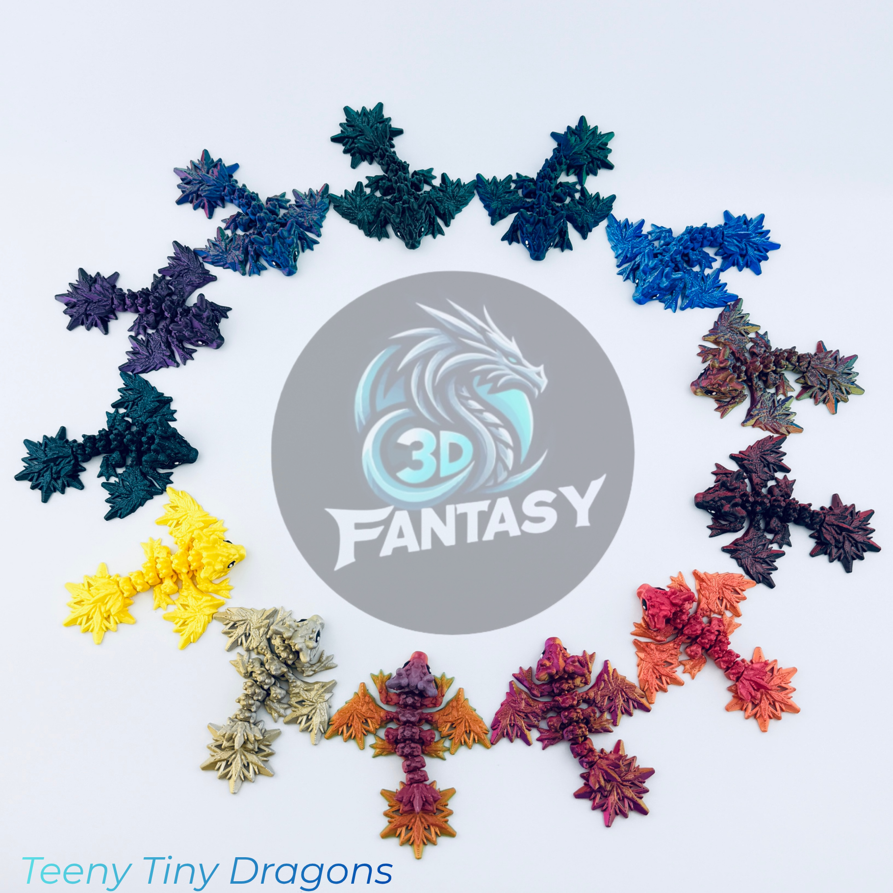 3d fantasy teeny tiny dragons